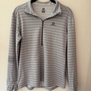 Gray Salomon Longsleeve Base Layer